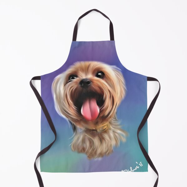 Item preview, Yorkshire Terrier Puppy Dog Digital Oil Painting designed and sold by adriana-holmes.