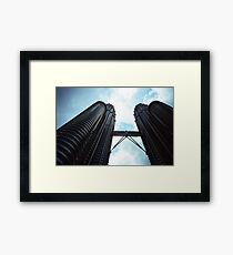 Twin Towers - Lomo Framed Print