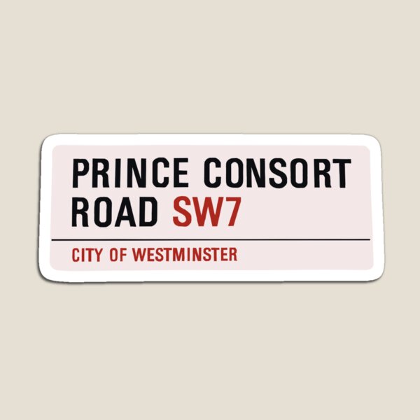 Prince Consort Road Sign Magnet