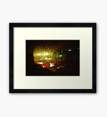 Raindrops Keep Falling - Lomo Framed Print