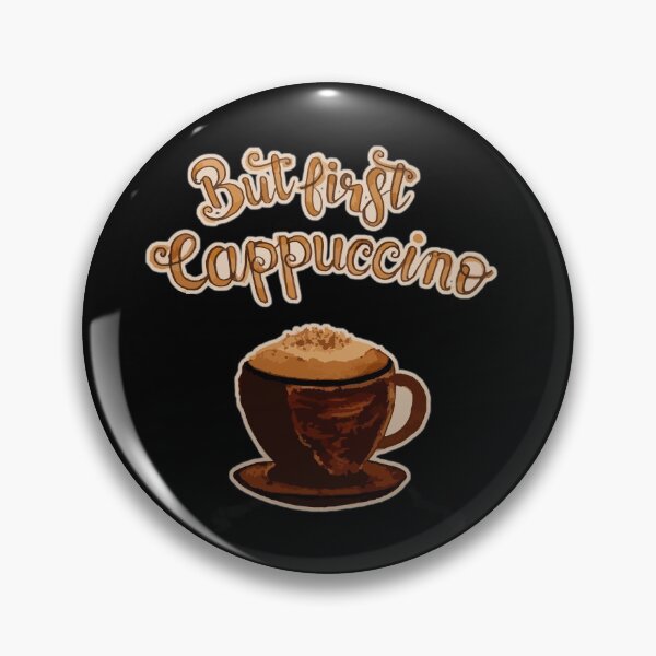 Item preview, But first cappuccino hand drawn with coffee designed and sold by joshuayule.