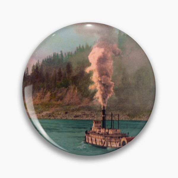 Item preview, The Columbia Below The Cascades - Circa 1901 Photochrom designed and sold by warishellstore.