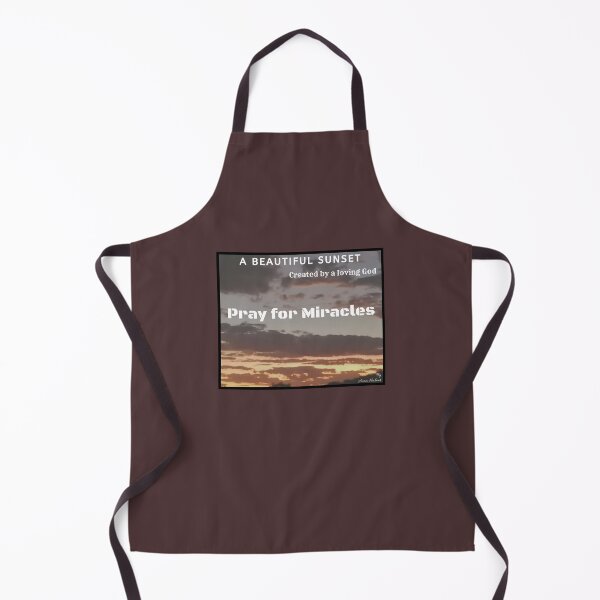 Item preview, A view of a beautiful sunset created by a loving God reminding us to pray for miracles  with words in white designed and sold by AnnaBBS.
