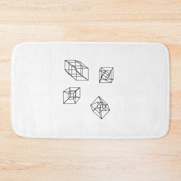 Item preview, hipercube / tesseract black designed and sold by haagingrid.