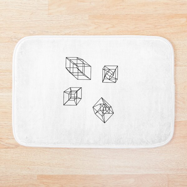 Item preview, hipercube / tesseract black designed and sold by haagingrid.