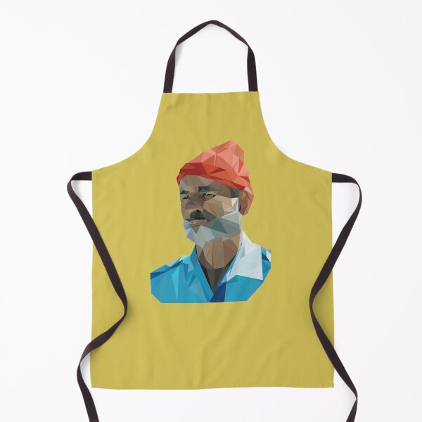 Aperçu de l'œuvre La vie aquatique avec portrait géométrique low poly de Steve Zissou - Bill Murray créée et vendue par SydneyKoffler.