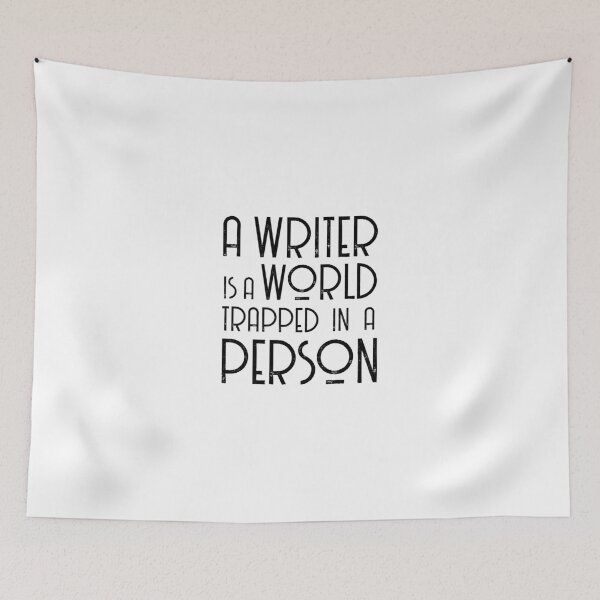 Item preview, A Writer Is A World Trapped In A Person designed and sold by UrbaneLibra.