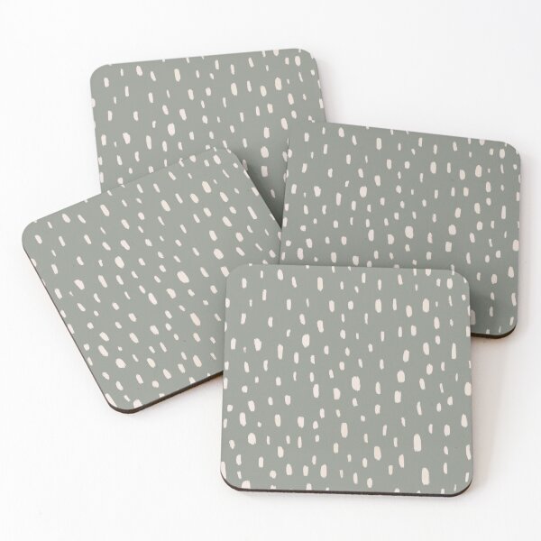 Item preview, Neutral Spotty Pattern in Light Green  designed and sold by WildeandCo.