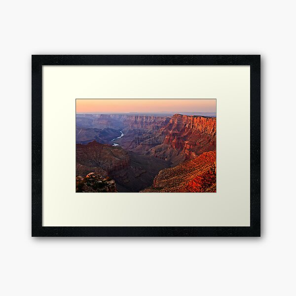 Sunset on the Grand Canyon from Navajo Point Framed Art Print