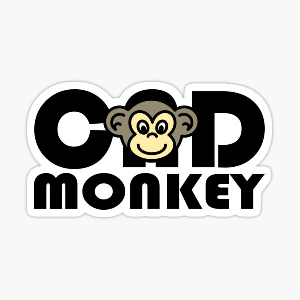 Item preview, CAD Monkey Logo designed and sold by CAD Monkey Factory.
