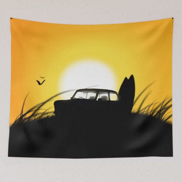 Item preview, Classic Mini Sunset Surfboard designed and sold by jdm1981.