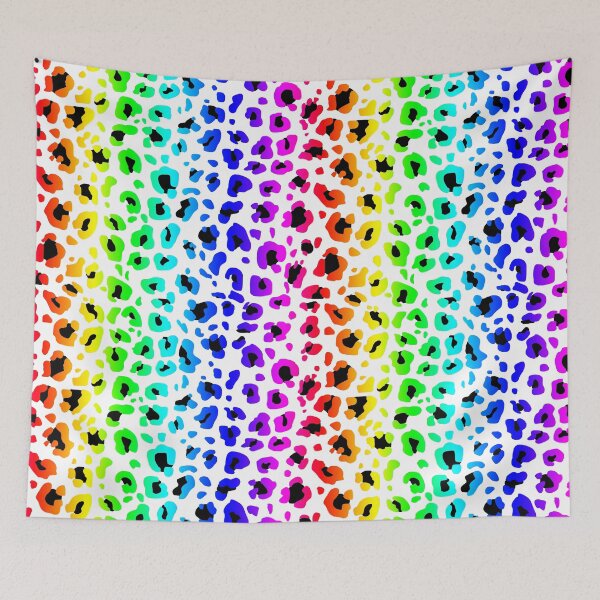 Item preview, Rainbow and Black Spots Leopard Print designed and sold by Bumblefuzzies.