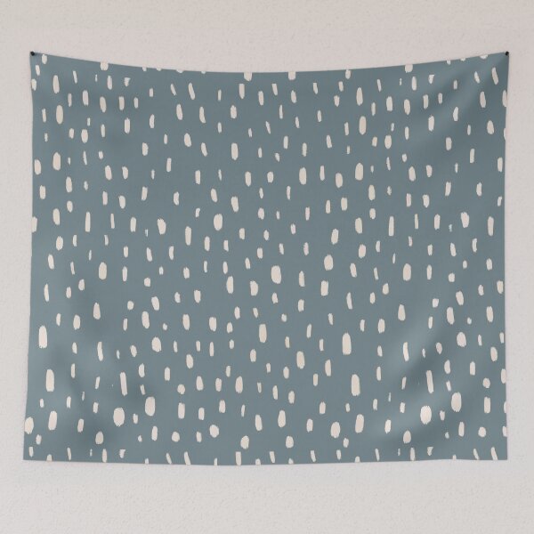 Item preview, Neutral Spotty Pattern in Blue designed and sold by WildeandCo.