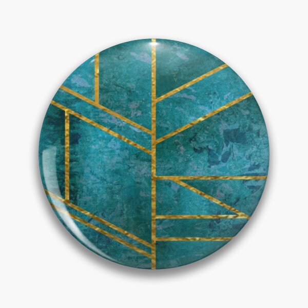 Item preview, Abstract turquoise design with Gold stripes.  decorating, interior design designed and sold by jayne0524.