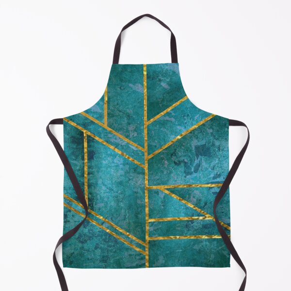 Item preview, Abstract turquoise design with Gold stripes. decorating, interior design designed and sold by jayne0524.