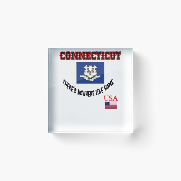 Item preview, Connecticut There's Nowhere Like Home Usa Flag Favorite State Workout Gift Ideas T Shirts designed and sold by mygiftideas.