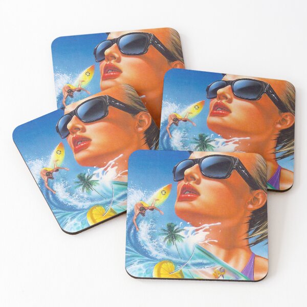 Item preview, Retro 80s Girl Summer Dream PinUp Airbrush designed and sold by Retro80sArt.