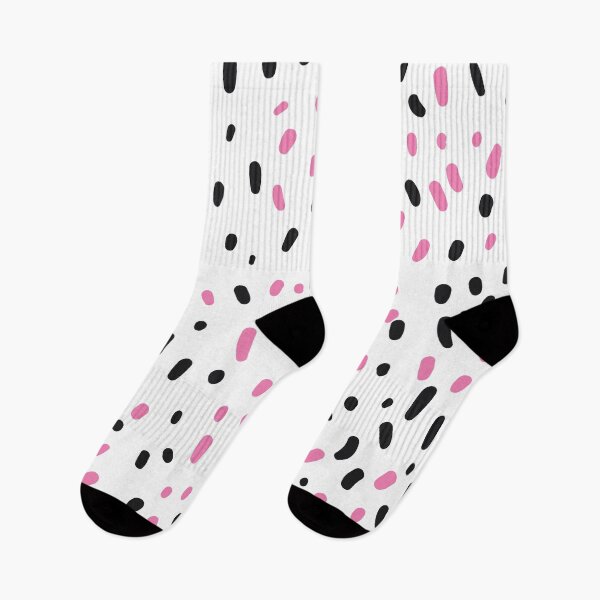 Item preview, Black and Pink Dots Pattern - Minimal and Modern Pattern. Hand Drawn Abstract Design designed and sold by TamGustam.