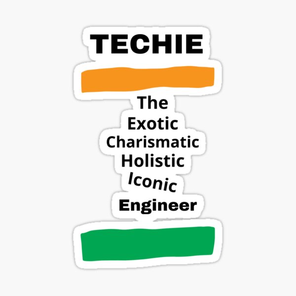 Techie T-shirt and Products Sticker