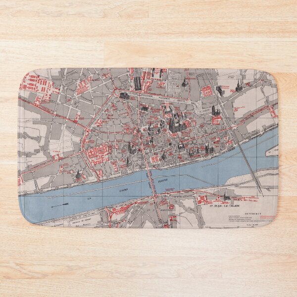 Item preview, Vintage Map of Orleans France (1944) designed and sold by BravuraMedia.