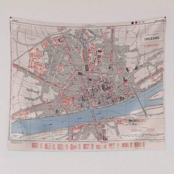 Item preview, Vintage Map of Orleans France (1944) designed and sold by BravuraMedia.