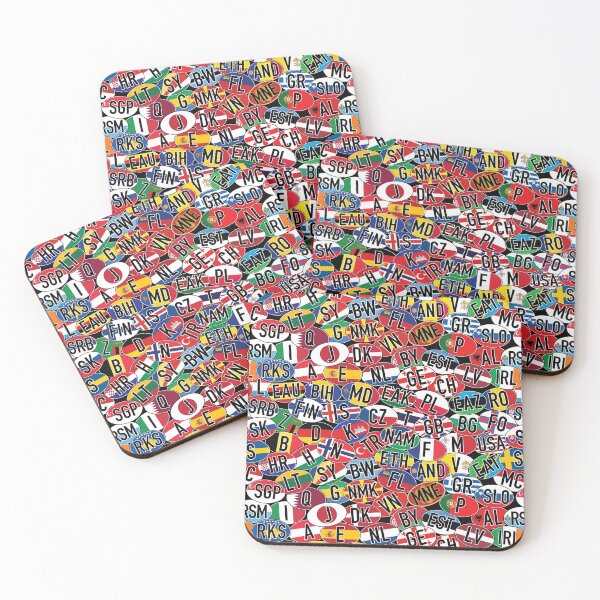 Item preview, International Vehicle Code Mosaic designed and sold by travelwitheric.