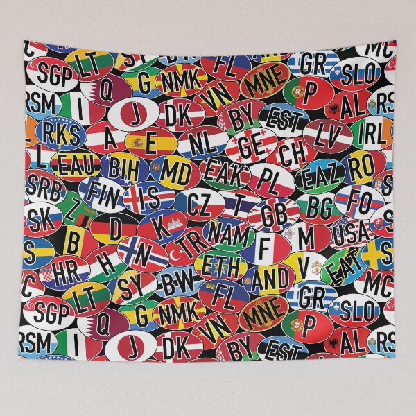 Item preview, International Vehicle Code Mosaic designed and sold by travelwitheric.