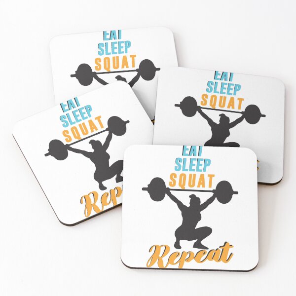 Item preview, Eat Sleep Squat Repeat designed and sold by TopBaseline.
