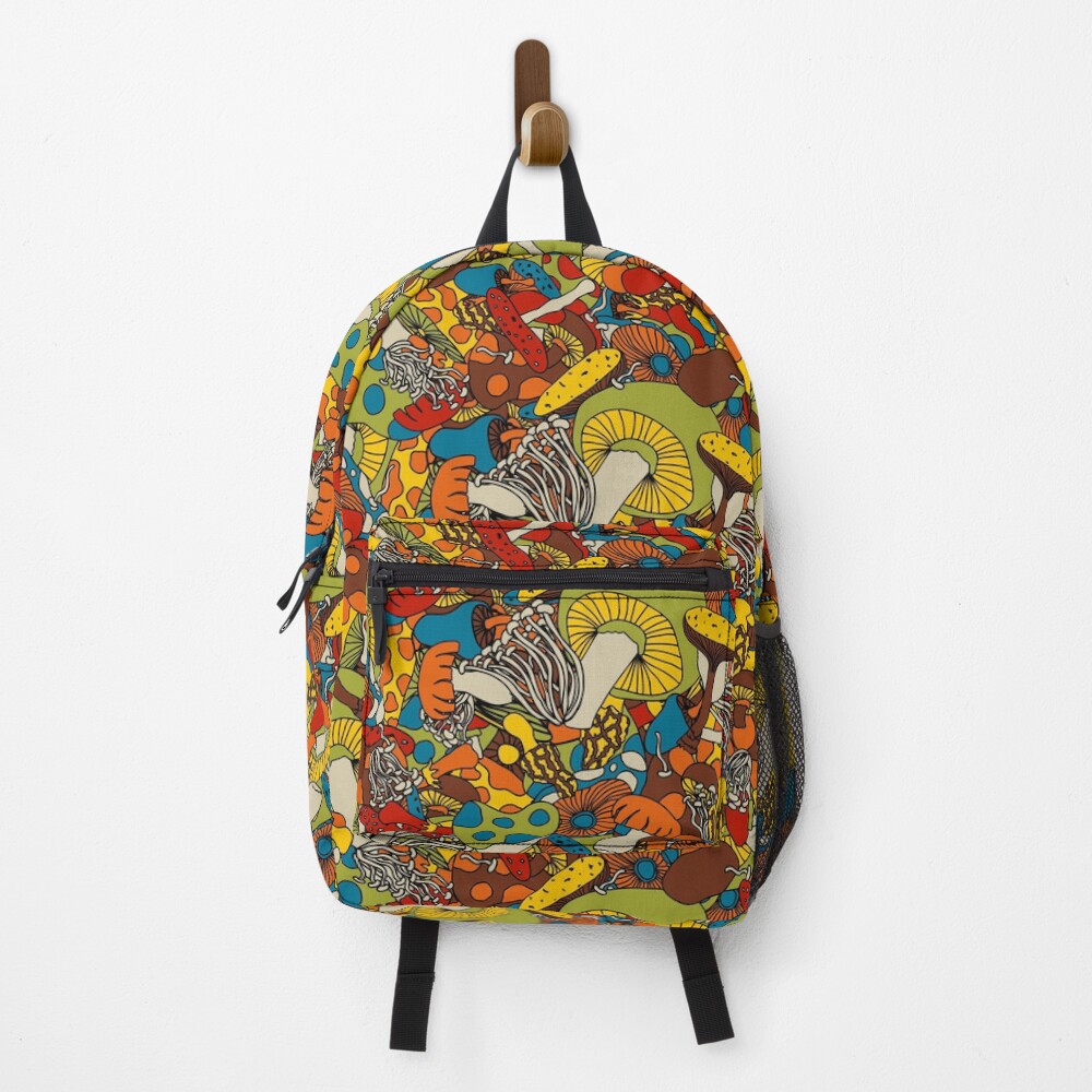 70s psychedelic mushroom Backpack