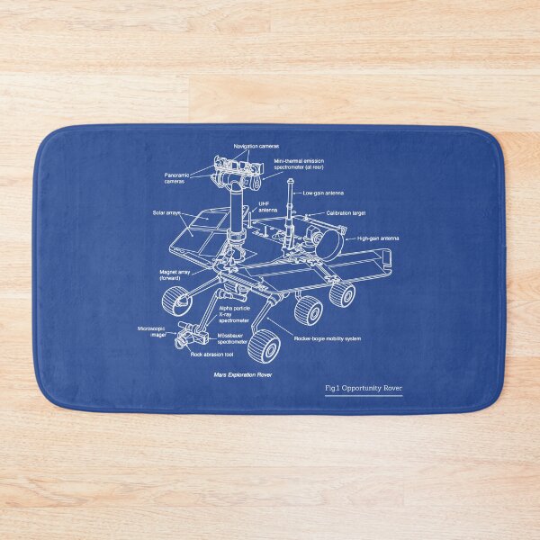 Item preview, White Opportunity Mars Exploration Rover Blueprint designed and sold by kbircham.