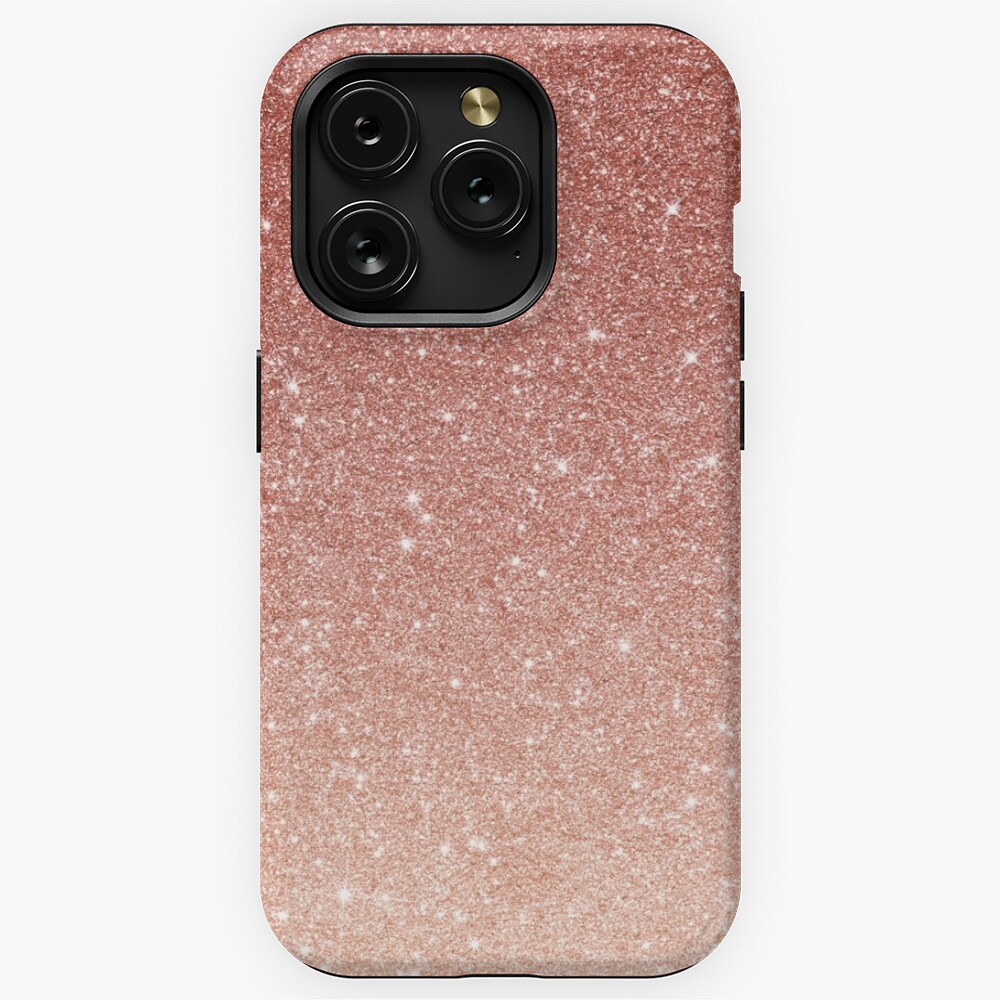 Elegant girly rose gold glitter white marble pink Case-Mate iPhone