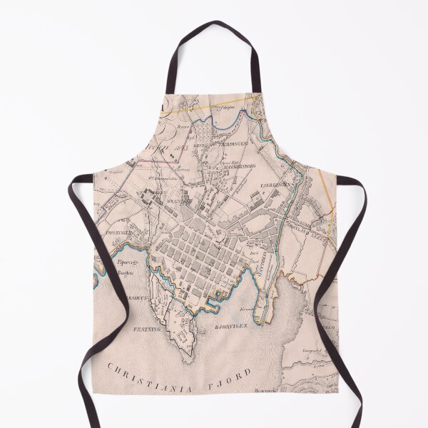 Item preview, Vintage Map of Oslo Norway (1843) designed and sold by BravuraMedia.