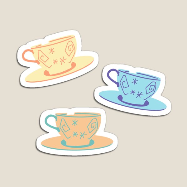 Alice Tea Cups Pack Sticker for Sale by designbykaitlin