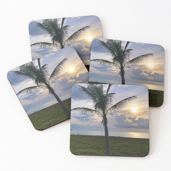 Item preview, Palm Tree with Sunset and Clouds designed and sold by Gonzine.