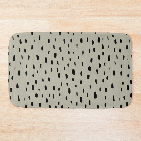 Item preview, Neutral Black Spotty Pattern in Light Green designed and sold by WildeandCo.