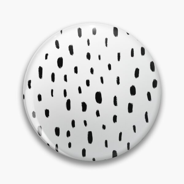 Item preview, Neutral Black Spotty Pattern in White  designed and sold by WildeandCo.