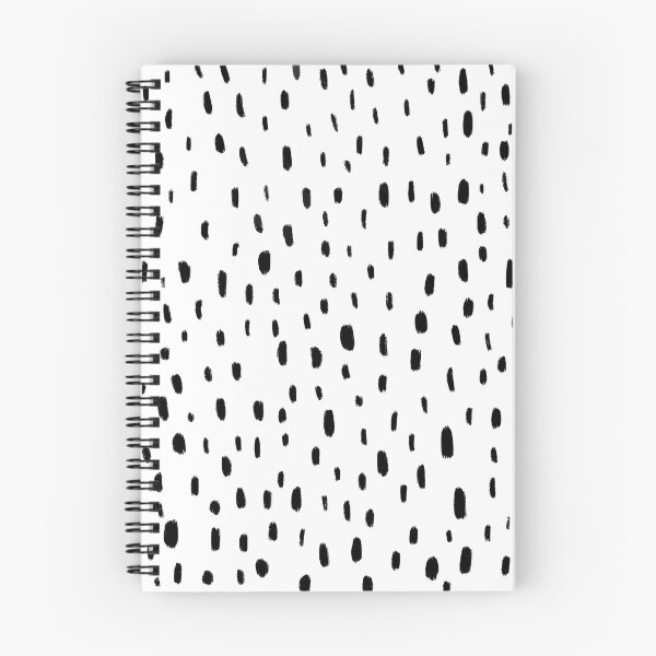 Item preview, Neutral Black Spotty Pattern in White  designed and sold by WildeandCo.