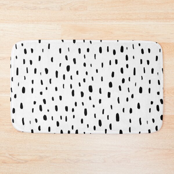 Item preview, Neutral Black Spotty Pattern in White  designed and sold by WildeandCo.