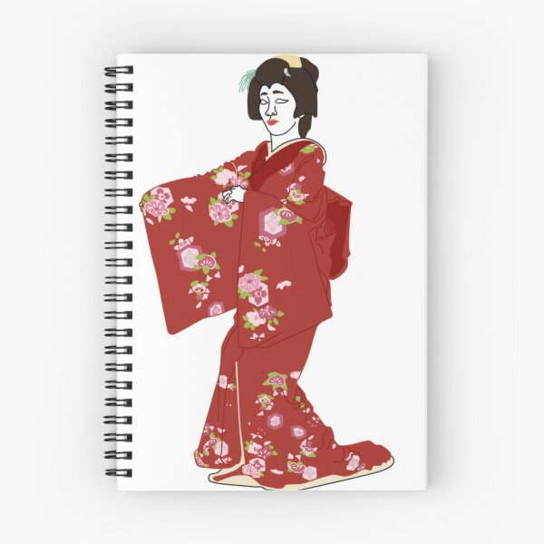Item preview, Sasanqua Carnellia Kimono Motif designed and sold by KHRArts.