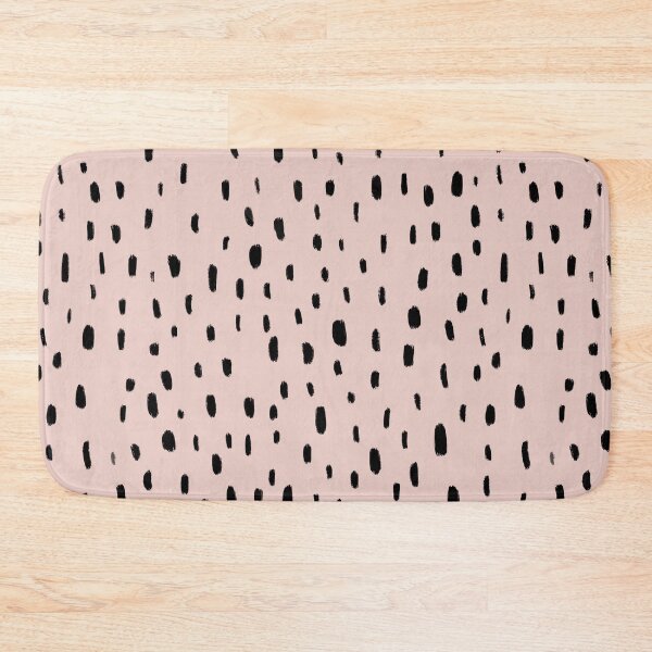 Item preview, Neutral Black Spotty Pattern in Light Pink designed and sold by WildeandCo.