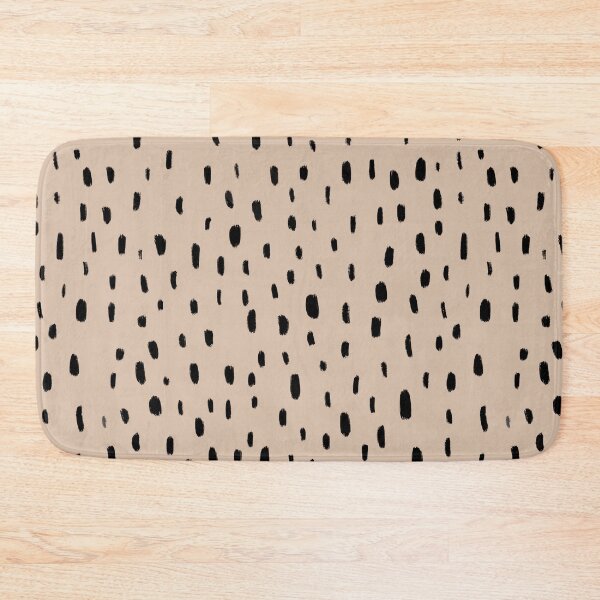 Item preview, Neutral Black Spotty Pattern in Beige  designed and sold by WildeandCo.