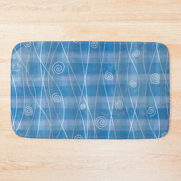 Item preview, Blue wave with spirals designed and sold by Annette Kraus.