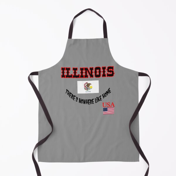 Item preview, Illinois There's Nowhere Like Home Usa Flag Favorite State Workout Gift Ideas T Shirts designed and sold by mygiftideas.