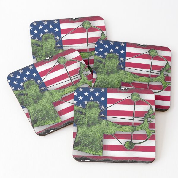 Item preview, Camo Bowhunting bow hunting American flag designed and sold by hookink.