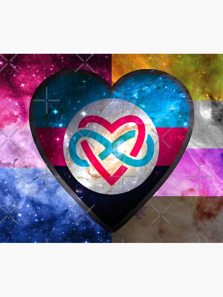 Polyamorous Bisexual Non-Binary Pride Flag by m90photo