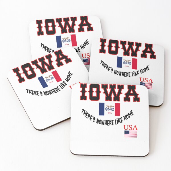 Item preview, Iowa There's Nowhere Like Home Usa Flag Favorite State Workout Gift Ideas T Shirts designed and sold by mygiftideas.