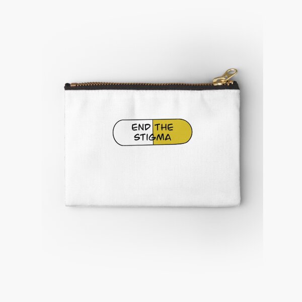 Item preview, “End the stigma” pill designed and sold by Niftysocialwork.