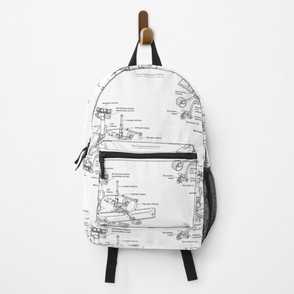 Item preview, Opportunity Mars Exploration Rover Black and White Schematic designed and sold by kbircham.