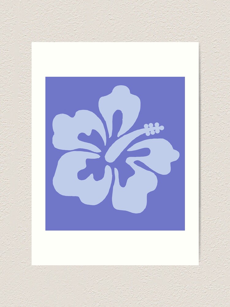 Pop Art Hibiscus/ Hawaiian/ Hibiscus in Blue 2024