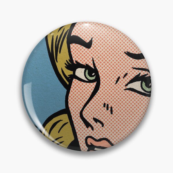 Item preview, Green-eyed blonde comic portrait designed and sold by RubberHose.